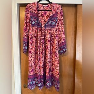 Boho midi dress